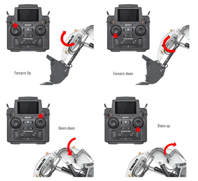 AMEWI K970-200 Kabolite Metal Forward Shovel Hydraulic RTR Excavator - 20