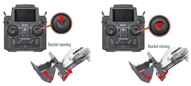 AMEWI K970-200 Kabolite Metal Forward Shovel Hydraulic RTR Excavator - 21