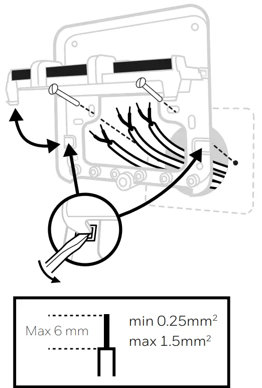 Honeywell T6R-HW Smart Thermostat -- Rear