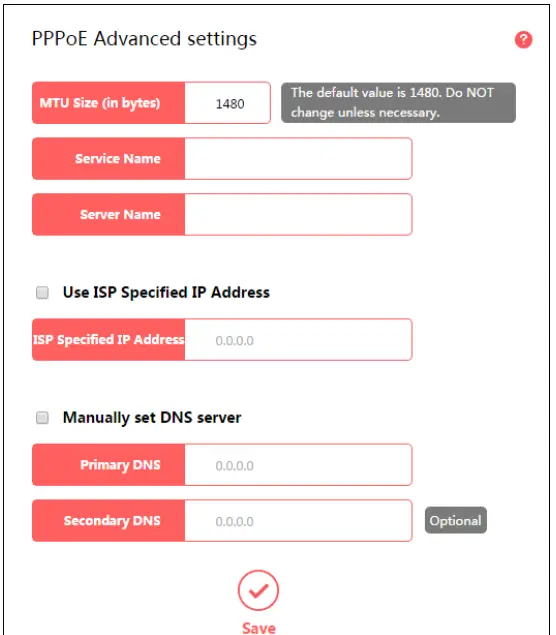 MERCUSYS 300Mbps Enhanced Wireless N Router MW325R - dvanced settings