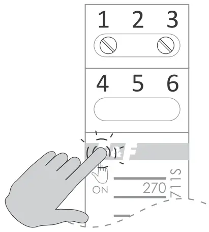 F F WN-711S Voltage Indicator - Triggering indication