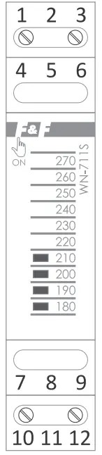 F F WN-711S Voltage Indicator - Wiring diagram 1