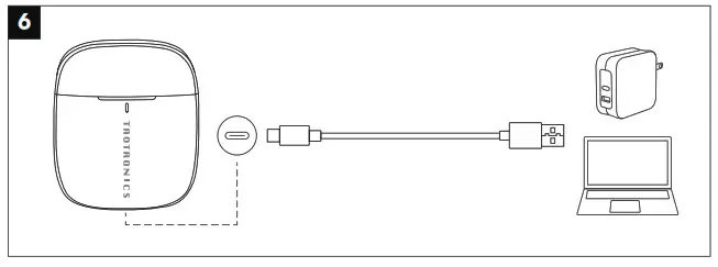 TaoTronics SoundLiberty 92 - Charging the Charging Case
