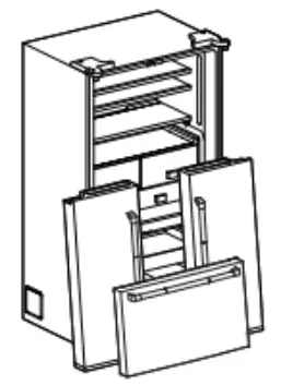 Whirlpool W11580823C-SP French Door Bottom Mount Refrigerator - Fig 1