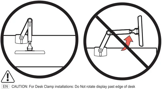 ergotron Heavy-Duty Tilt Pivot - Safety Caution