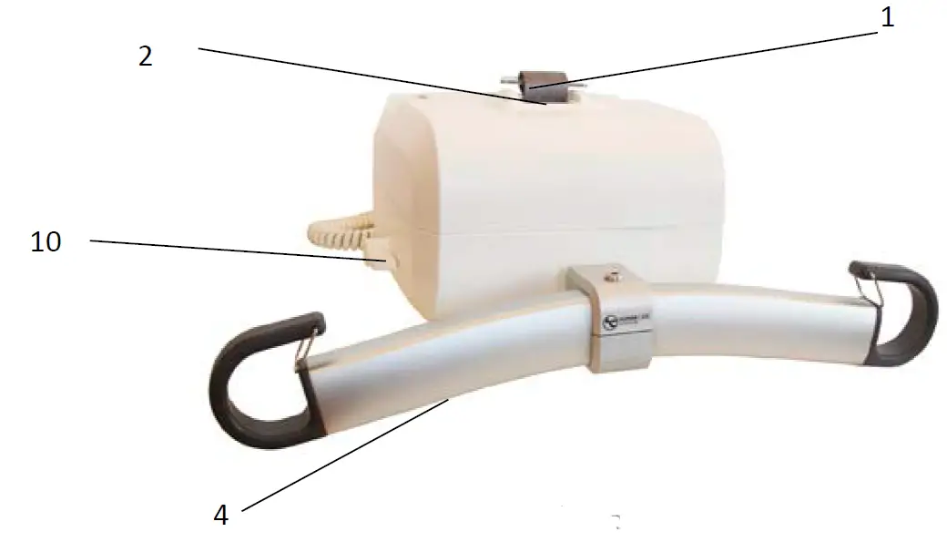 HUMAN CARE 55300H Roomer S Overhead Lift with Hanger Bar Product description