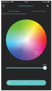 Colour circle display