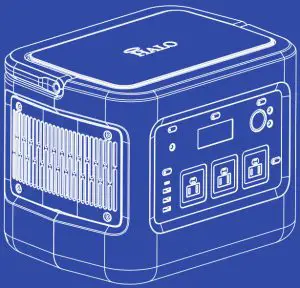 HALO E235474 1000 Portable Power Station-- Power Station