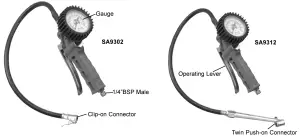 SEALEY Air Line Pressure Gauge Tyre Inflator Clip - INTRODUCTION