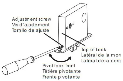 SALTO LA1T1770A24IMSLH Ansi Mortise Lock Without Deadbolt - Adjust bevel