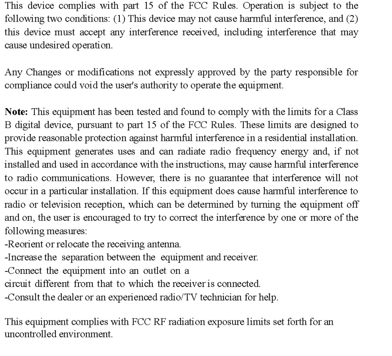 MOSSLO MMSL-M2020Q Magnetic Wireless Power Bank - fcc caution