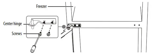 Flip the center hinge