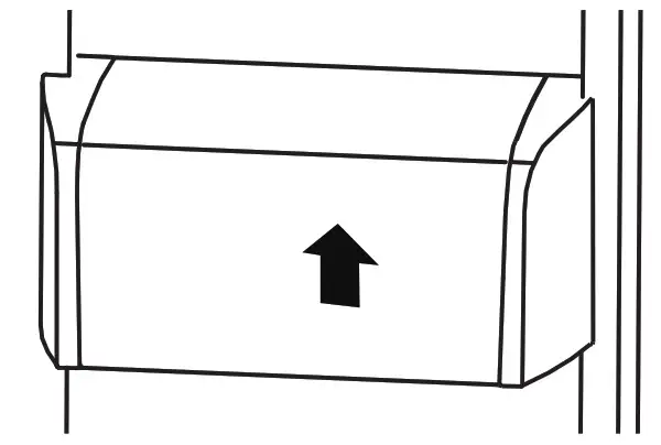 Hold the door rack with one hand