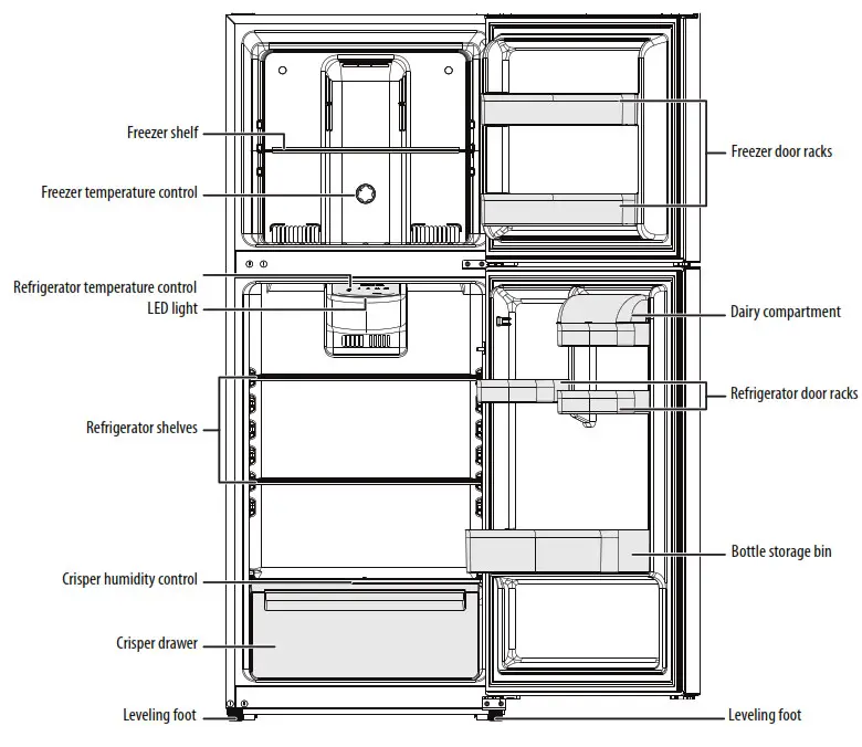 INSIGNIA Refrigerator - Interior