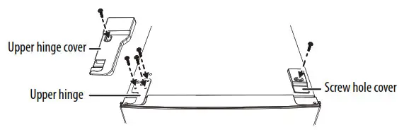 Install the freezer compartment door