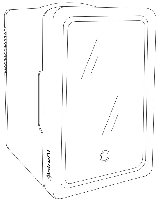 AstroAI LY2006A Mini Fridge 6L Mirror Fridge