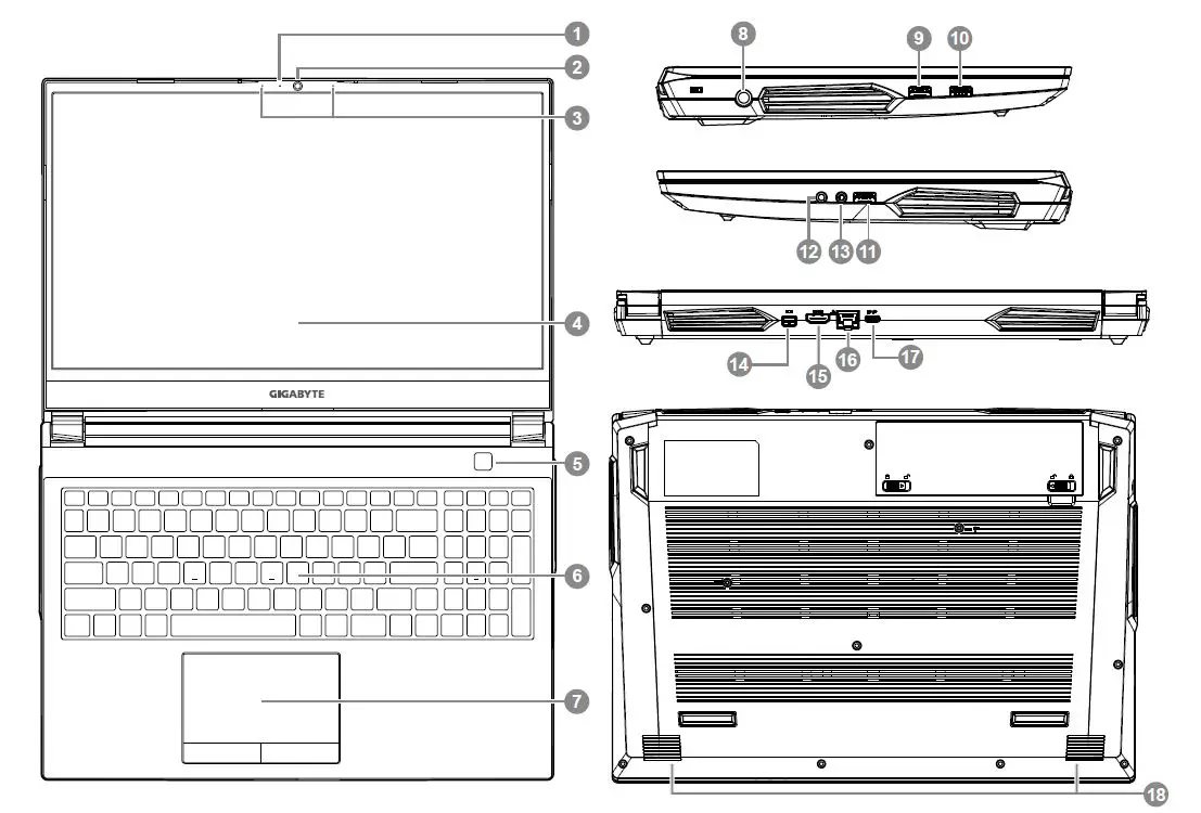 GIGABYTE A5 X1-CUS2130SH 15.6-Inch FHD IPS Anti-Glare 240Hz Laptop-3