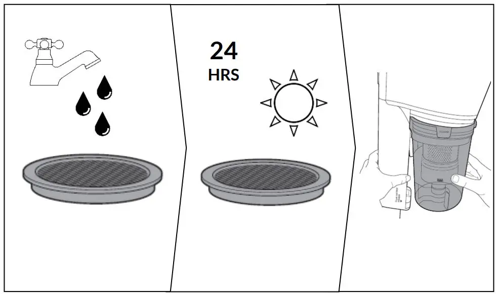 Russell Hobbs RHCHS2001 Handstick Vacuum User Manual - IMPORTANT! WASH THE FILTERS