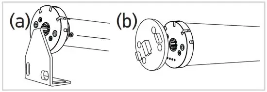 sOmfy Sonesse ULTRA 30 WF Zigbee Li-ion RTS Shade Motor - brackets