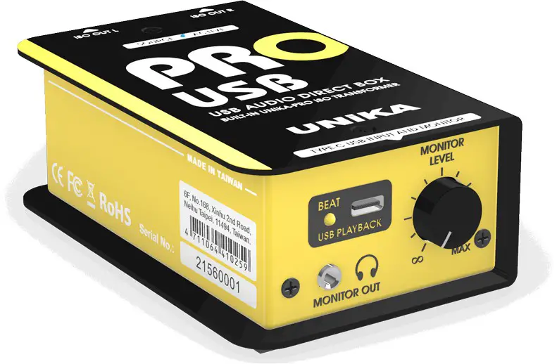 UNiKA 526331 PRO-USB Passive USB-DI Box with USB-C- CONFORMITY