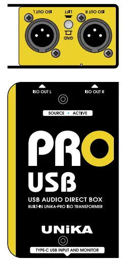 UNiKA 526331 PRO-USB Passive USB-DI Box with USB-C