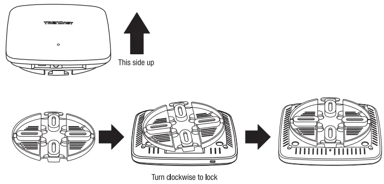 TRENDNET TEW 921DAP Wi Fi 6 Access Point - Mounting plate