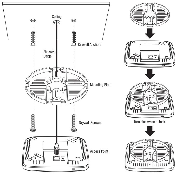 TRENDNET TEW 921DAP Wi Fi 6 Access Point - Selling mounting