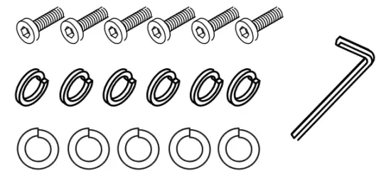 mopio B08NJK2T1S Sterling Standing Desk - hardware