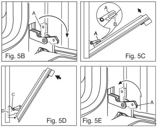 ARTUSI CAFG90X 90cm Freestanding Dual Fuel Oven - Removal of oven door
