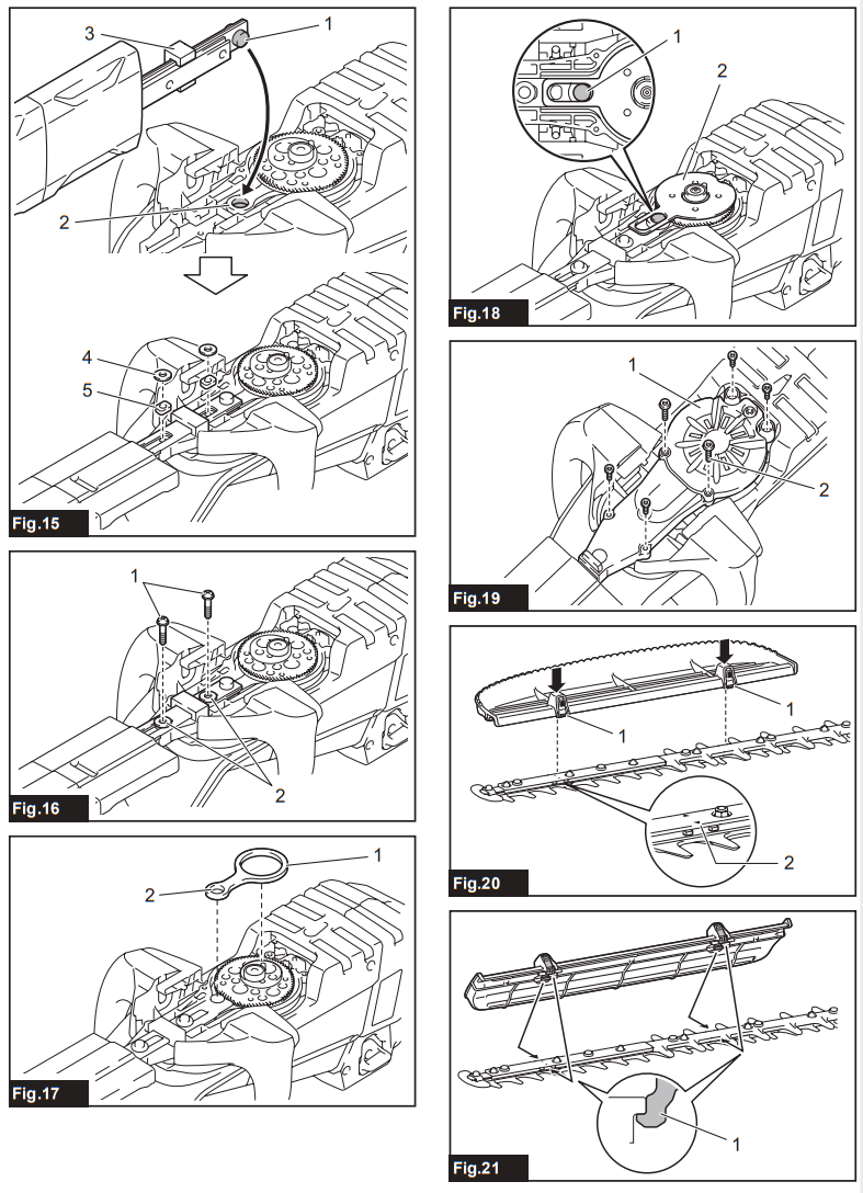 makita DUH601Z Cordless Hedge Trimmer - fig 3