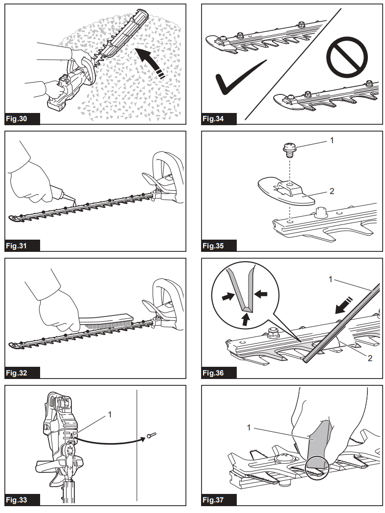 makita DUH601Z Cordless Hedge Trimmer - fig 5