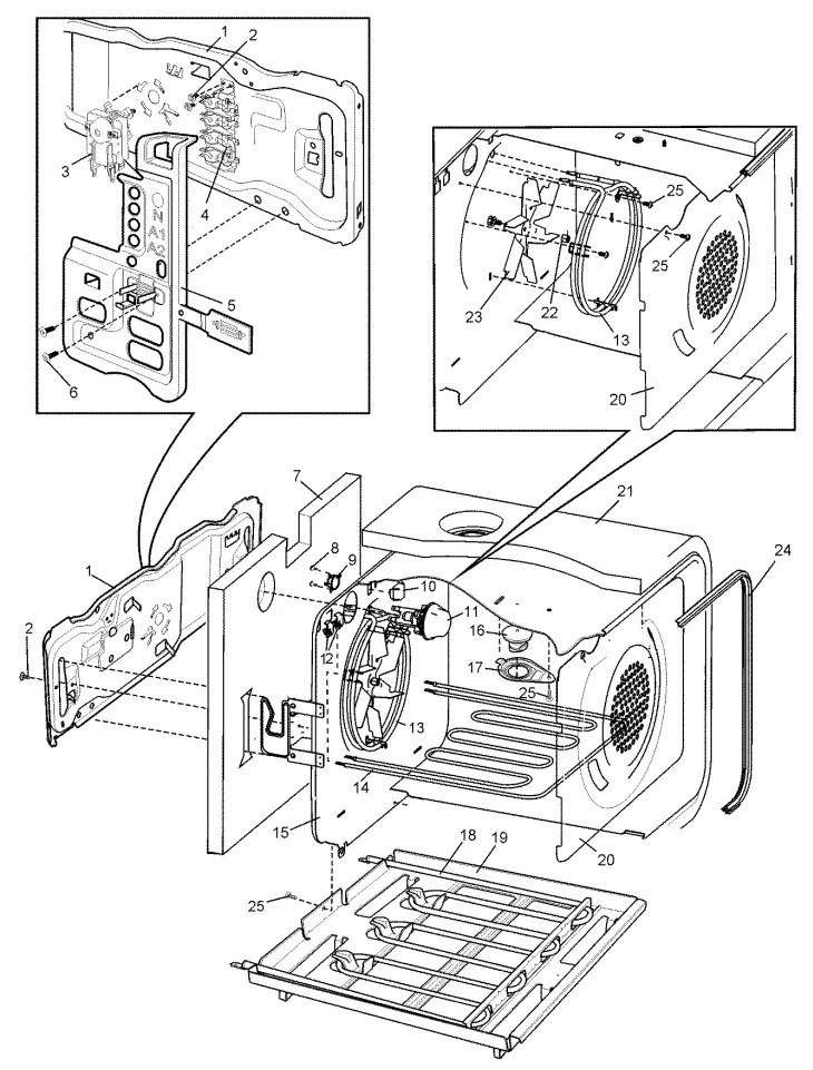 Electrolux WLE624WA Electric Upright Cookers - fig 2