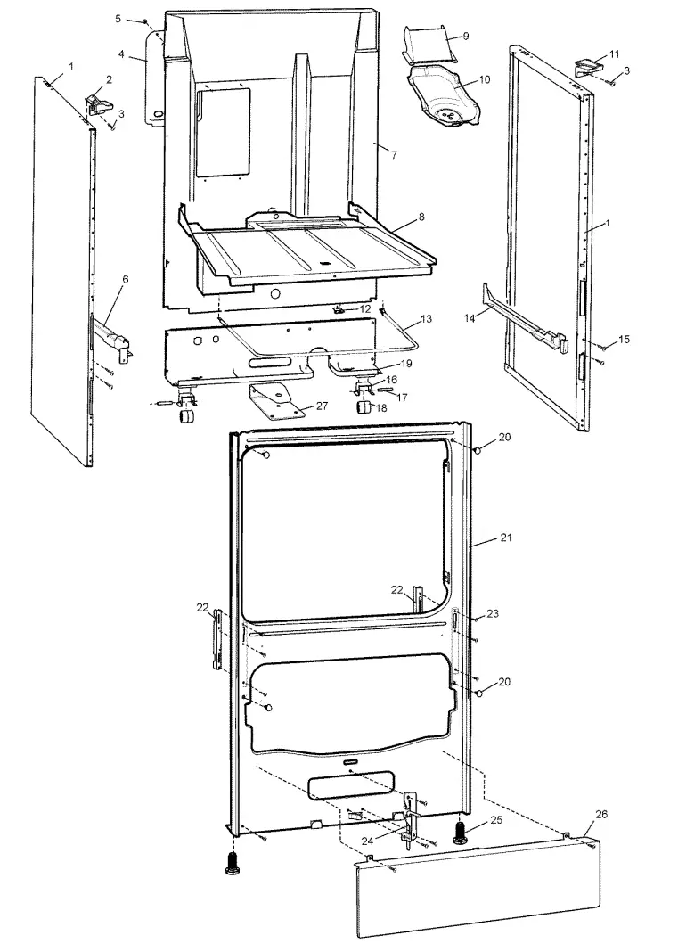 Electrolux WLE624WA Electric Upright Cookers - fig