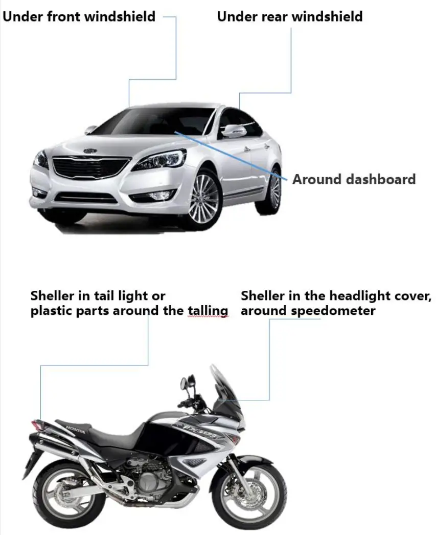 GEMone TE 304B A12 GPS Device Connects to Car Battery - overview
