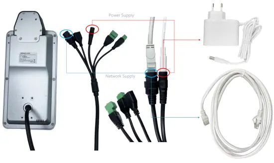 Deepano AITP04 Face Access Terminal - Cables