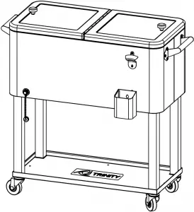 TRINITY 80 QT Stainless Steel Cooler 1