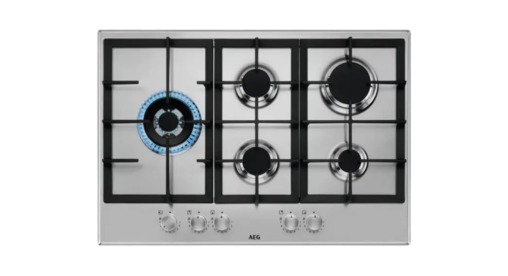Aeg Hgb75520sm 75cm Slimline 5-burner Gas Hob User Manual
