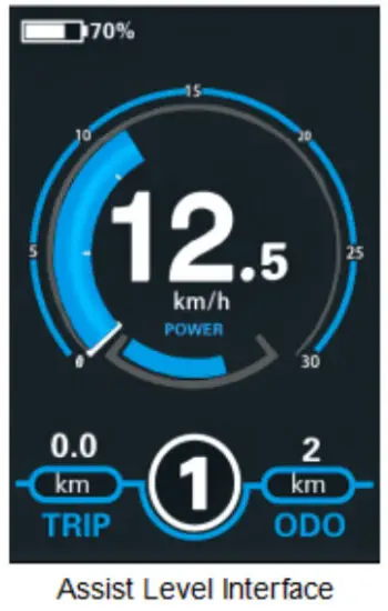 Key Disp KD986 Electric Bike Display - Assist