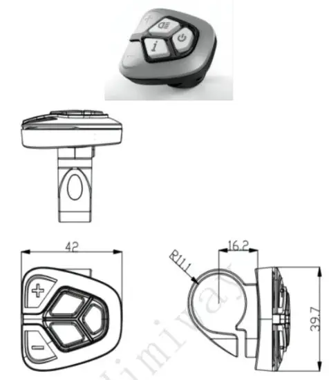 Key Disp KD986 Electric Bike Display - Function
