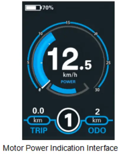 Key Disp KD986 Electric Bike Display - Motor