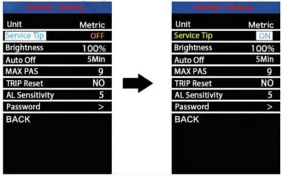 Key Disp KD986 Electric Bike Display - Service