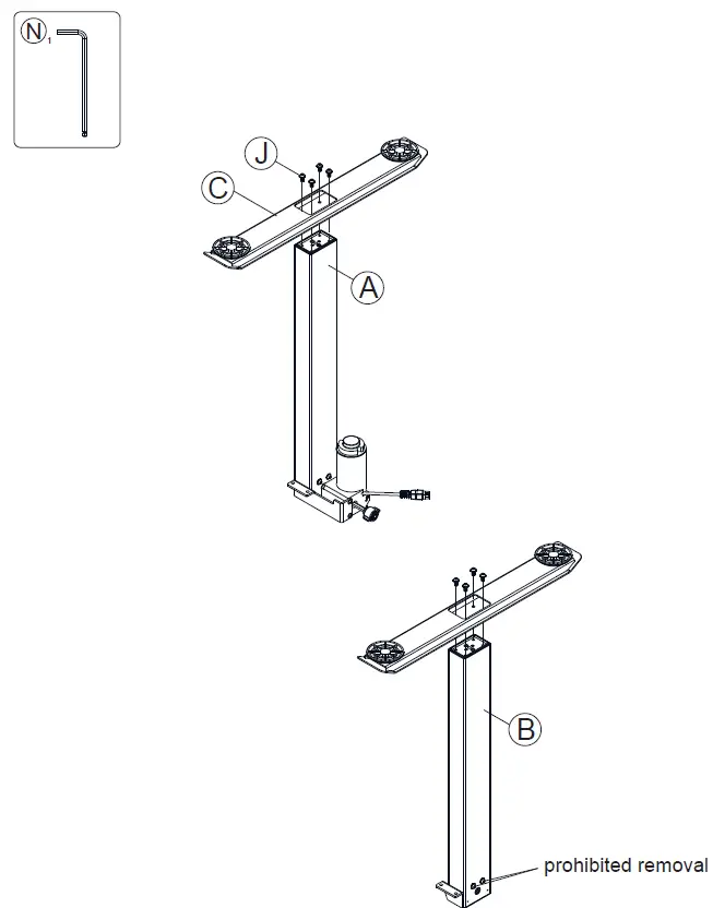 COSTWAY JV10203 L-Shaped Electric Standing Desk 4