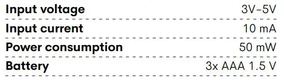 LiTTLE LOVELY Night Light Rainbow User Manual - Technical specifications