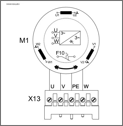 GFA SE 6.65-2540 - Motor connection