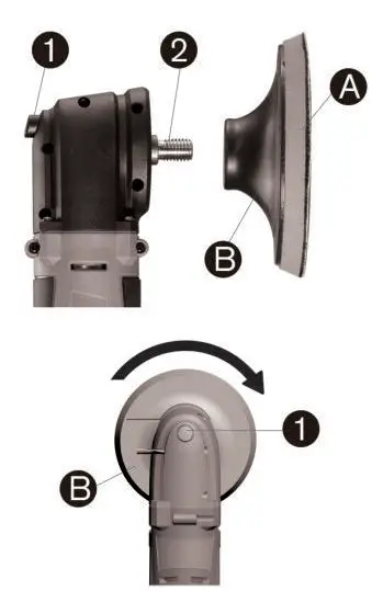 KIMO 5001 12V Power Polisher Instruction Manual - To Attach Polishing pad