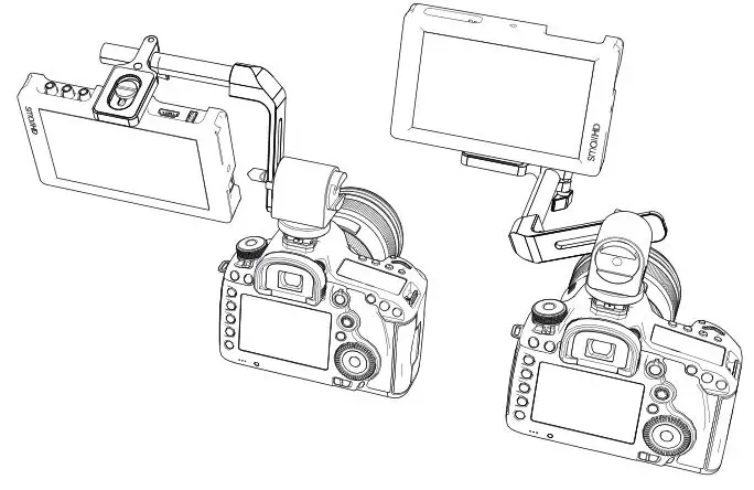 edelkrone 80071 Monitor EVF Holder - POSITION EXAMPLES 2