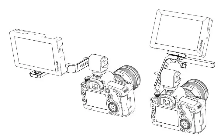 edelkrone 80071 Monitor EVF Holder - POSITION EXAMPLES