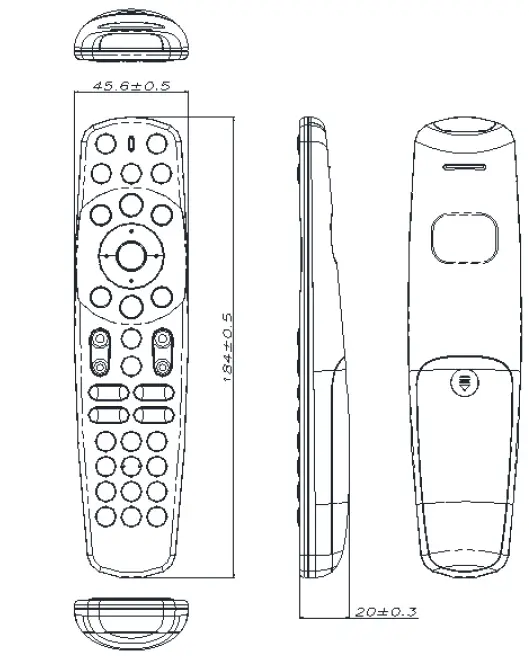 Ontario Dba Gta Electronics C007 RCU Remote Control FIG 1