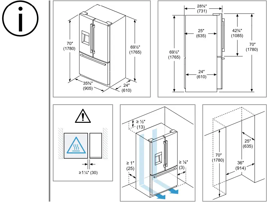 Bosch B36CD50SNS French Door Counter-Depth Smart Refrigerator - figure 2