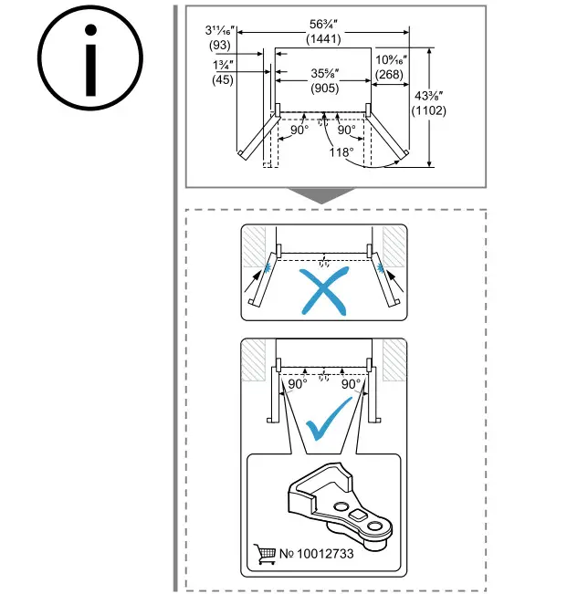 Bosch B36CD50SNS French Door Counter-Depth Smart Refrigerator - figure 3